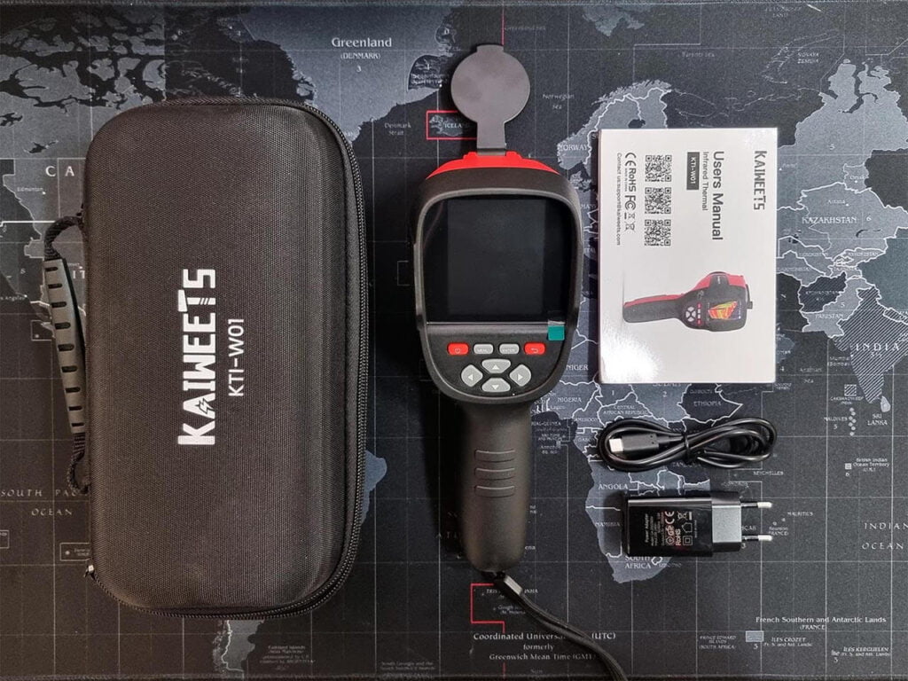 Kaiweets KTI-W01 Thermal Camera Package Contents