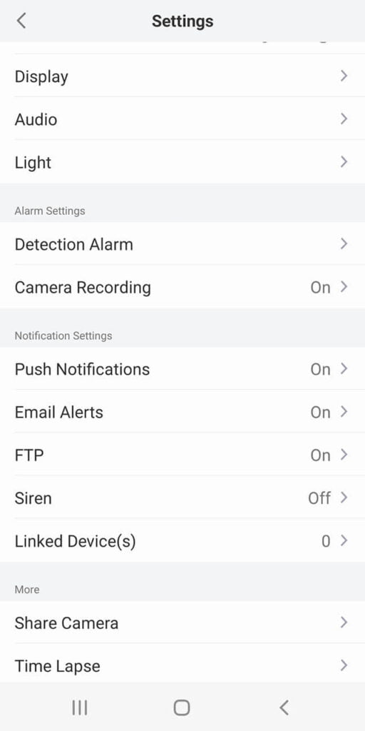 Reolink PoE Video Doorbell Review and Frigate Setup Guide: App Settings 1
