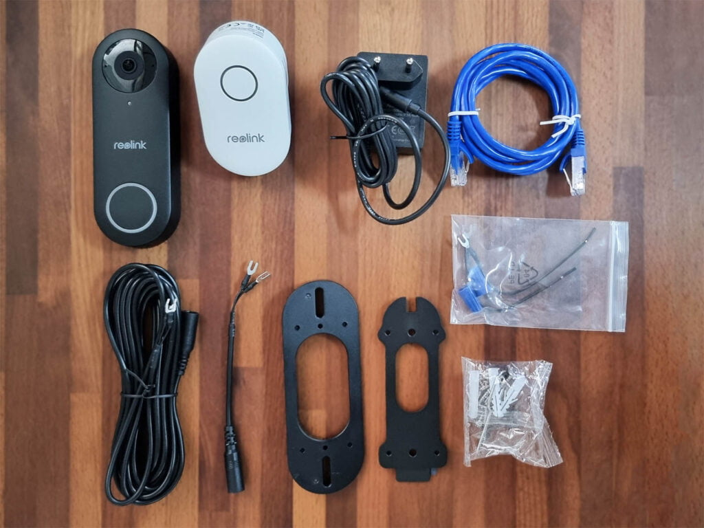 Reolink PoE Video Doorbell Review and Frigate Setup Guide: Package Contents