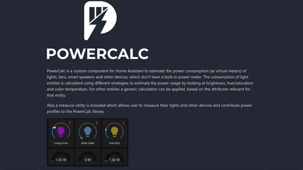 Best HACS Integrations For Home Assistant: Powercalc