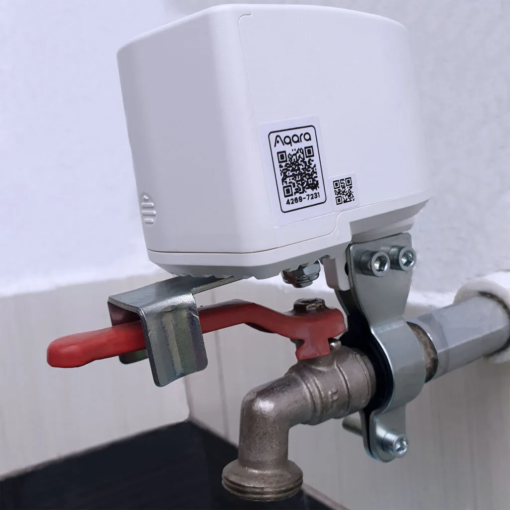 Aqara Valve Controller T1 SmartHomeScene Review: Mounted