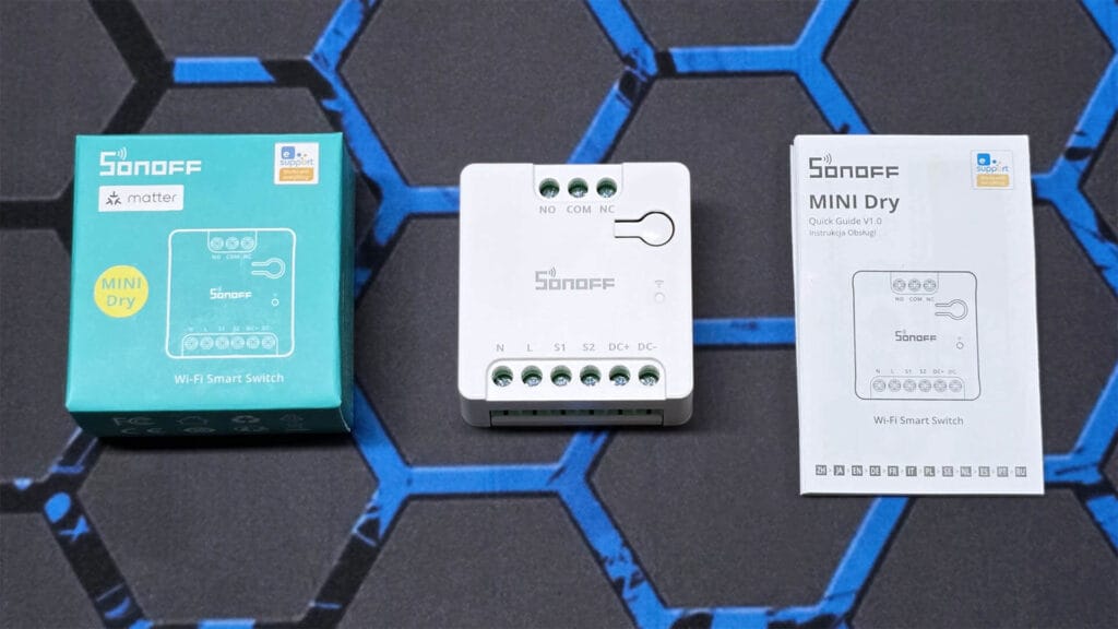 Myoo Mini SONOFF MINI Dry - Interruttore Intelligente WiFi 2.4G, Compatibile Con Protocollo Matter, Funziona Con Alexa E Google Home Sonoff Pow