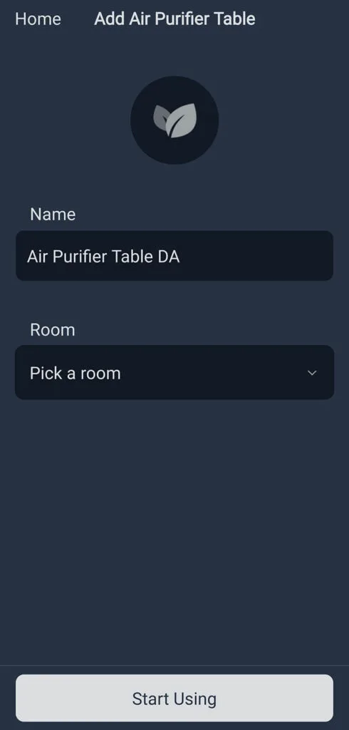 Adding the SwitchBot Air Purifier Table to SwitchBot App Step3