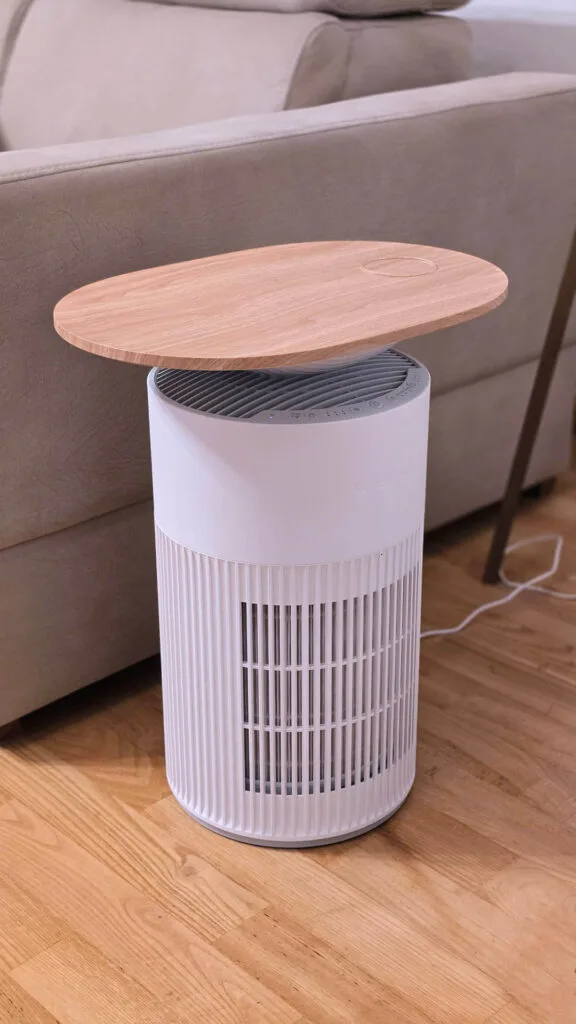 SwitchBot Air Purifier Table Installed in Home SmartHomeScene