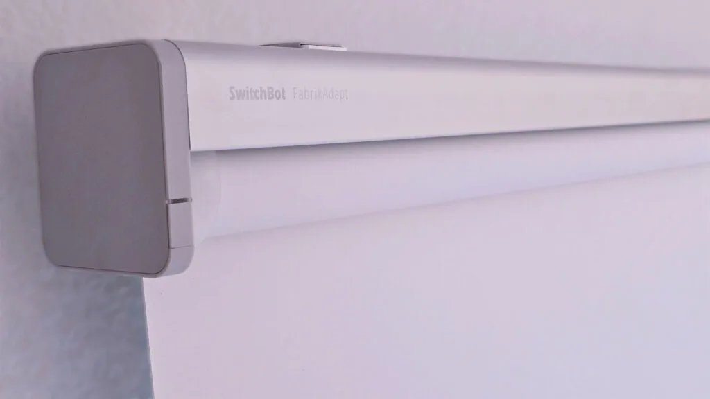 SwitchBot Roller Shades Review by SmartHomeScene: Mounted with Original Brackets