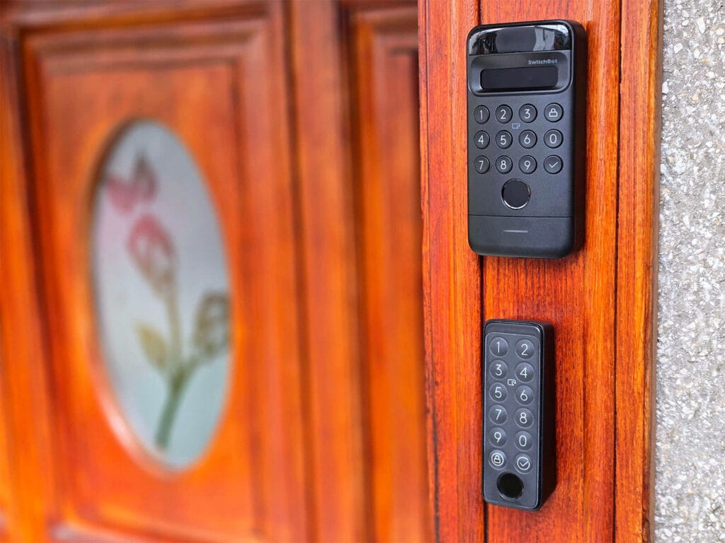 SwitchBot Keypad Vision SmartHomeScene Review: Installed Next to Keypad Touch