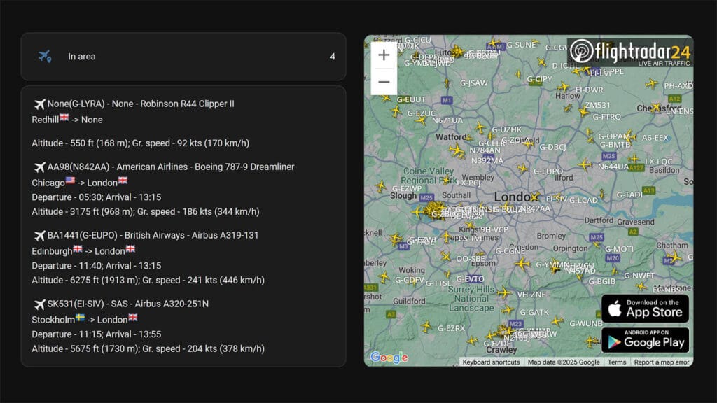 Best HACS Integrations for Data Lovers: Flightradar 24