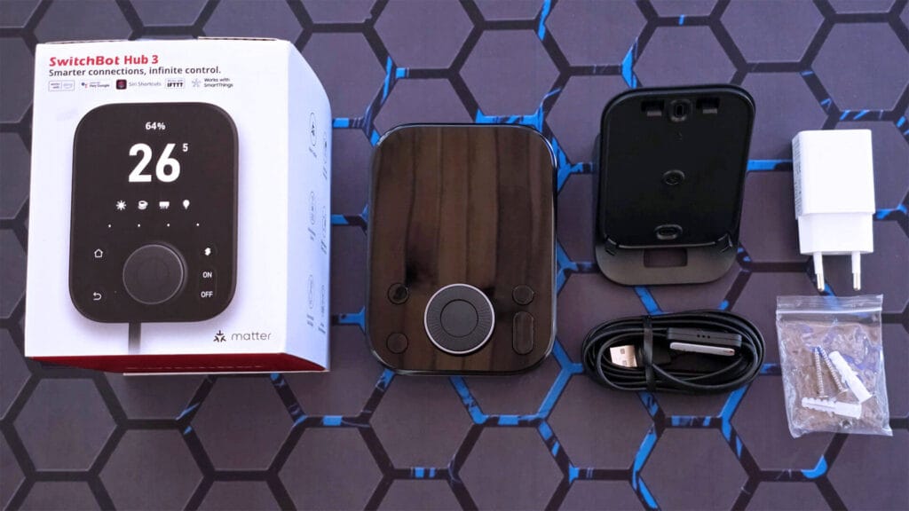 SwitchBot Hub 3 Matter Setup and Review SmartHomeScene: Package Contents