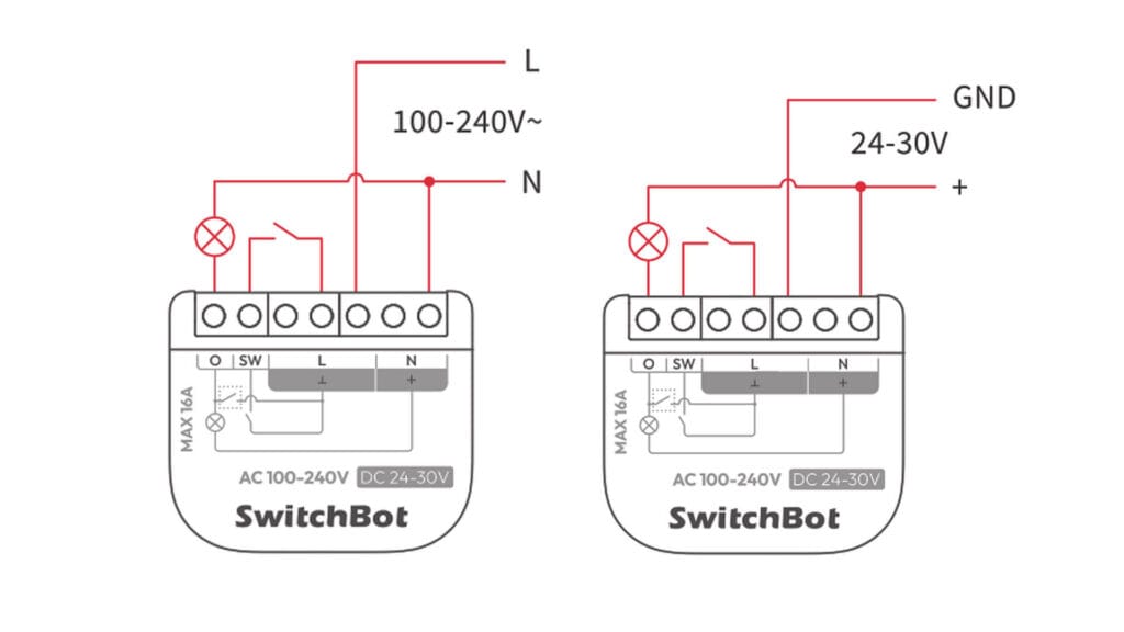 SwitchBot Relay Switch 1PM Wiring Diagram SmartHomeScene