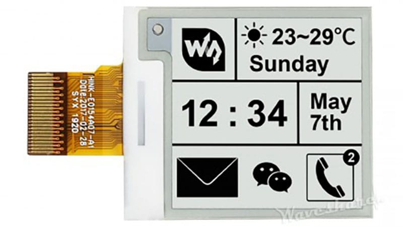 Waveshare 1.54 E-Paper 12561 ESPHome Compatibility SmartHomeScene
