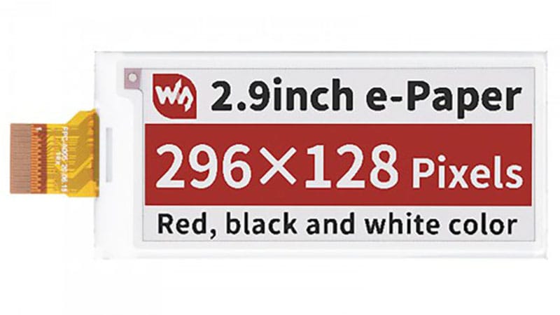 Waveshare 2.90 E-Paper B 13186 ESPHome Compatibility SmartHomeScene