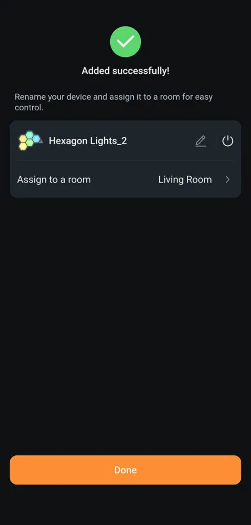 Linkind EP6 Smart Hexagon Panels Review by SmartHomeScene: Adding to App 4