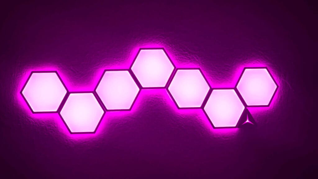 Linkind EP6 Smart Hexagon Panels Review by SmartHomeScene: Magenta