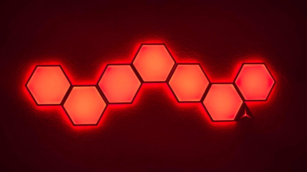 Linkind EP6 Smart Hexagon Panels Review by SmartHomeScene: Red
