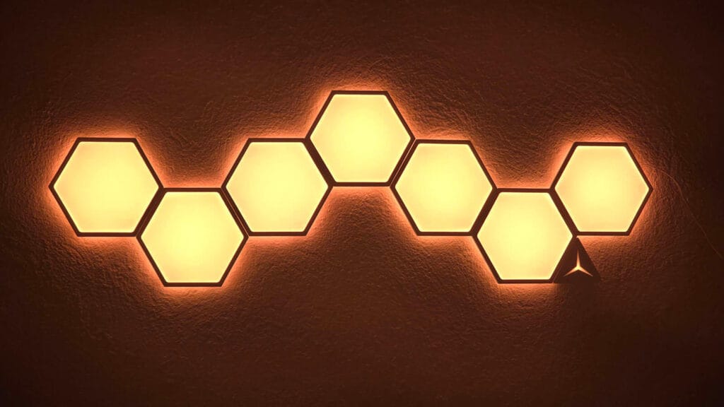 Linkind EP6 Smart Hexagon Panels Review by SmartHomeScene: Yellow