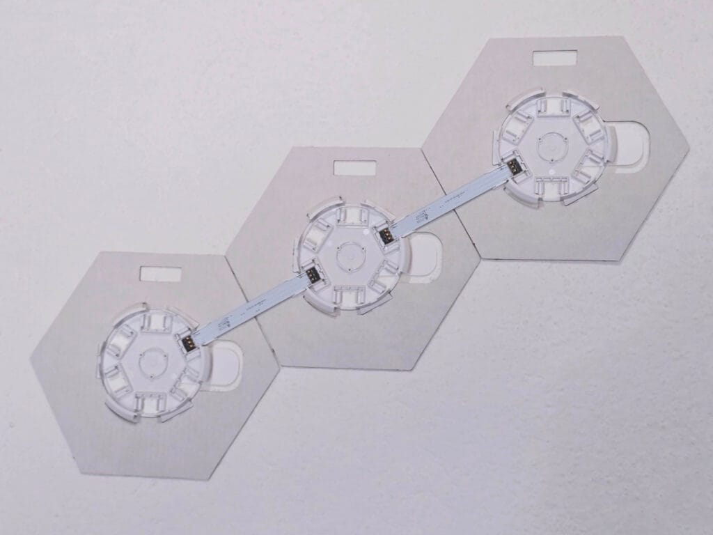 Linkind EP6 Smart Hexagon Panels Review by SmartHomeScene: Installation Cutouts