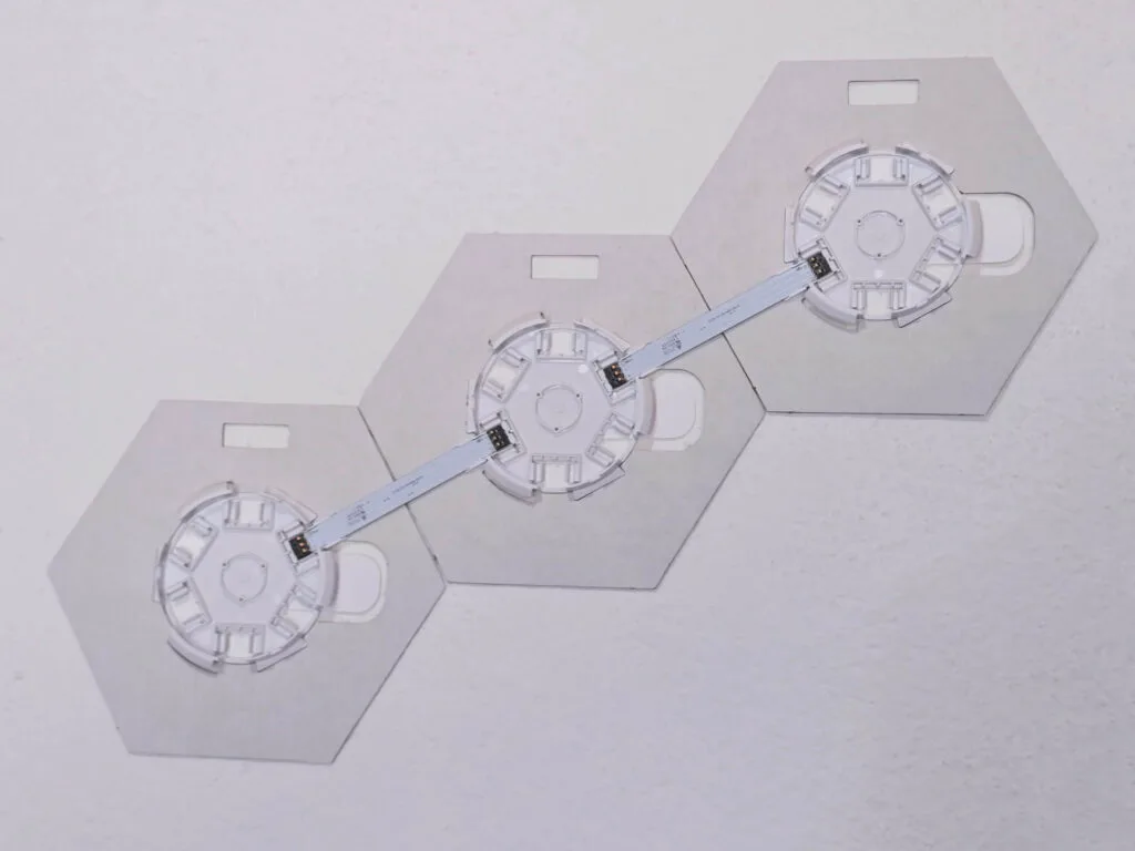Linkind EP6 Smart Hexagon Panels Review by SmartHomeScene: Installation Cutouts