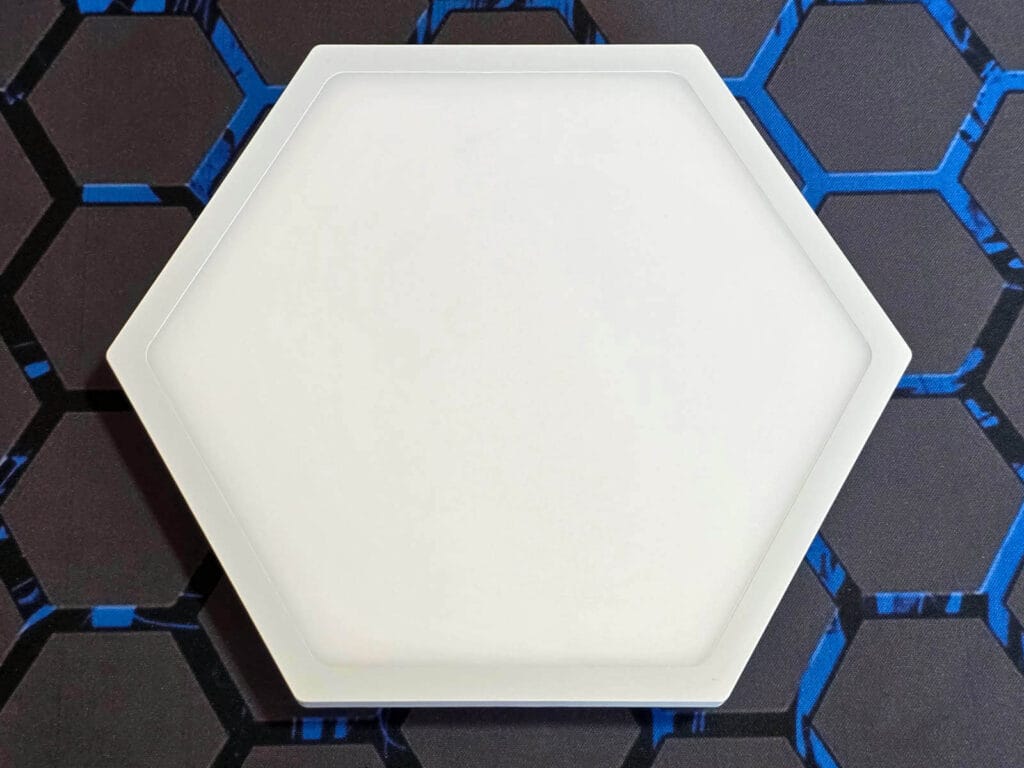 Linkind EP6 Smart Hexagon Panels Review by SmartHomeScene: Front of Panel