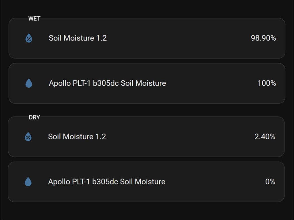 DIY Capacitive Soil Moisture Sensor 1.2 with ESPHome: VS Apollo PLT-1