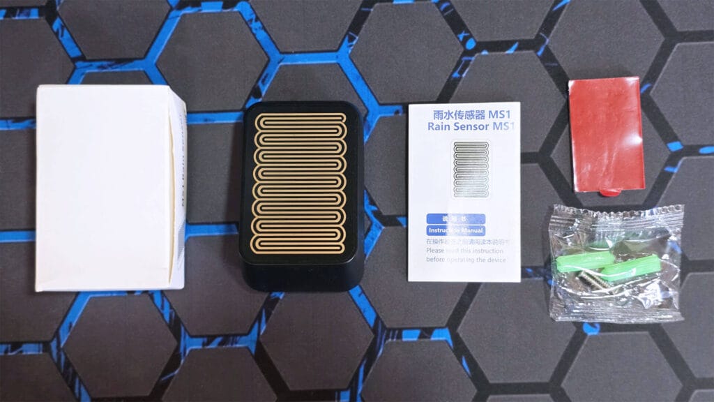 eWelink MS1 Rain Detector Review SmartHomeScene: Package Contents