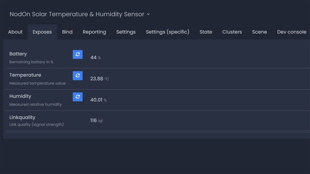 NodOn Solar Temperature and Humidity Sensor Review SmartHomeScene Zigbee2MQTT Exposes