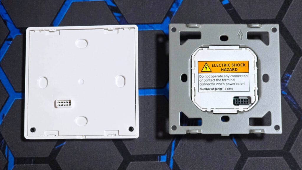 Sonoff SwitchMan ZBM5 Zigbee Wall Switch Review SmartHomeScene: Separated plates