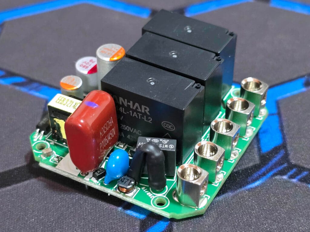 Sonoff SwitchMan ZBM5 Zigbee Wall Switch Review SmartHomeScene: Power PCB with Relays