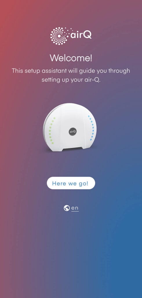 airQ Science App Pairing Step 1