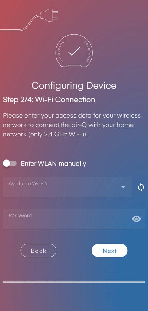 airQ Science App Pairing Step 5