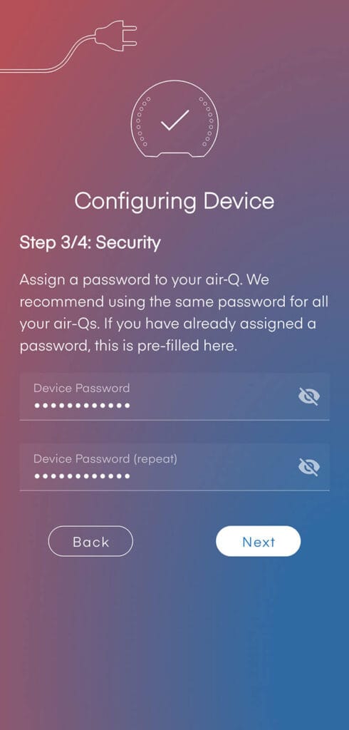 airQ Science App Pairing Step 6