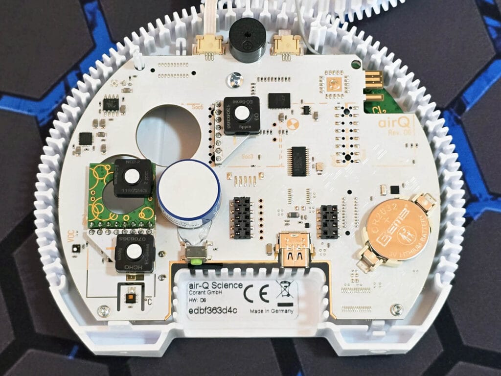 airQ Science Device Sensors
