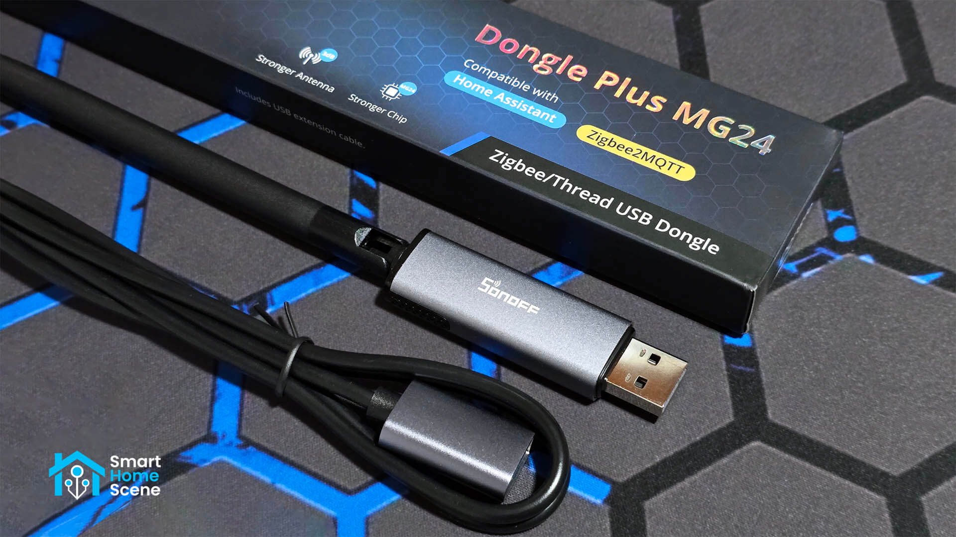 Sonoff Dongle Plugs MG24 Zigbee/Thread Coordinator Review SmartHomeScene Hero Image