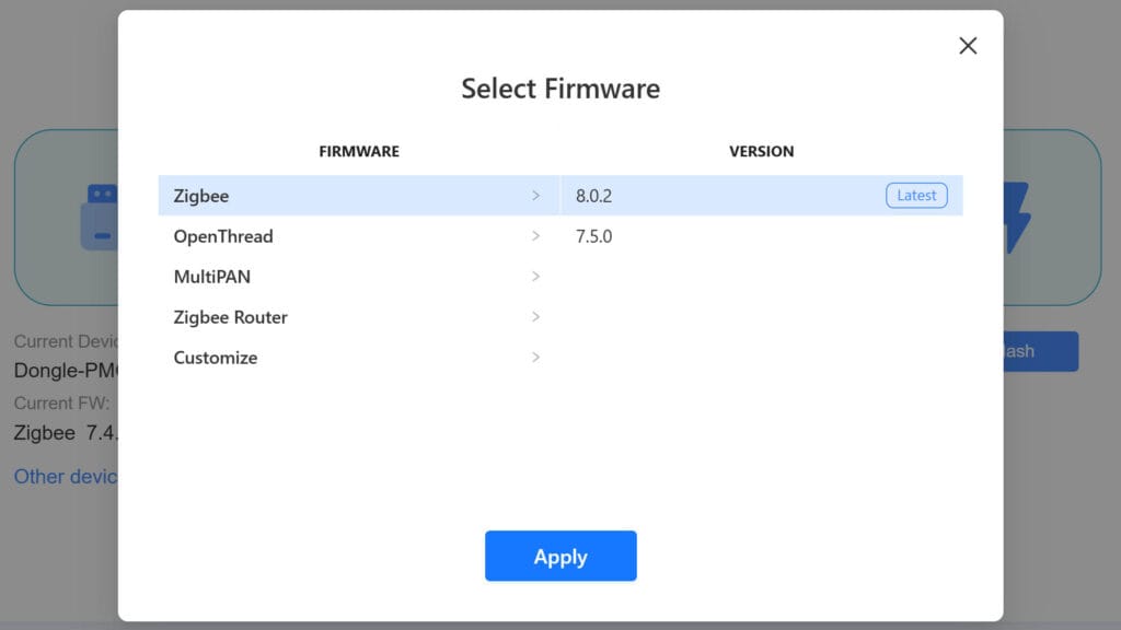 Sonoff Dongle Plugs MG24 Zigbee/Thread Coordinator Upgrading Firmware 2