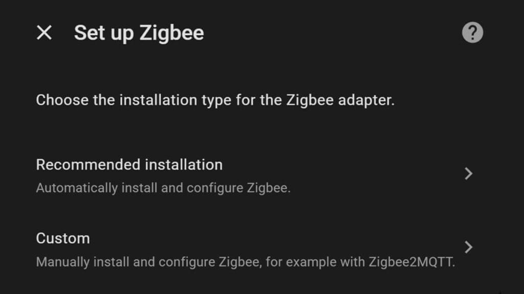 Home Assistant ZBT-2 Setup Flow 2