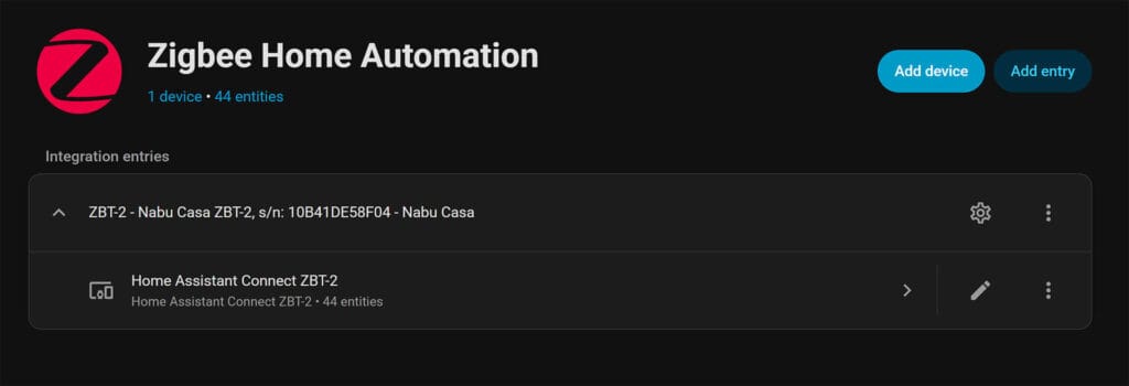 Home Assistant ZBT-2 Setup in ZHA