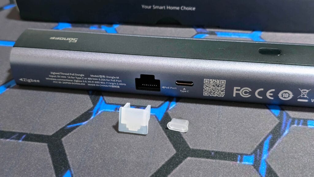 Sonoff Dongle Max Zigbee Thread Coordinator Review SHS Ports on side of device