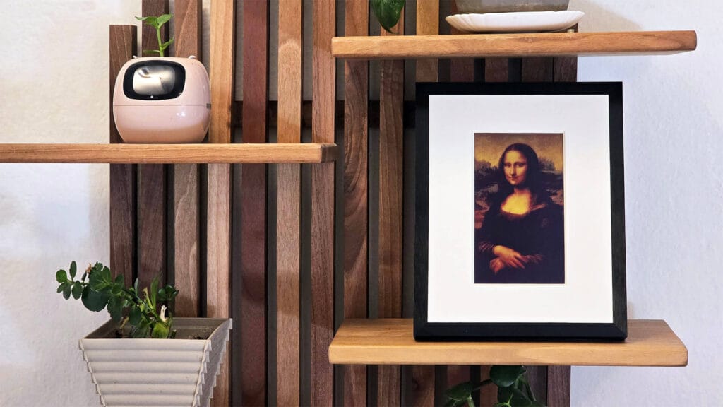 SwitchBot AI Art Frame Review by SHS: On Shelf