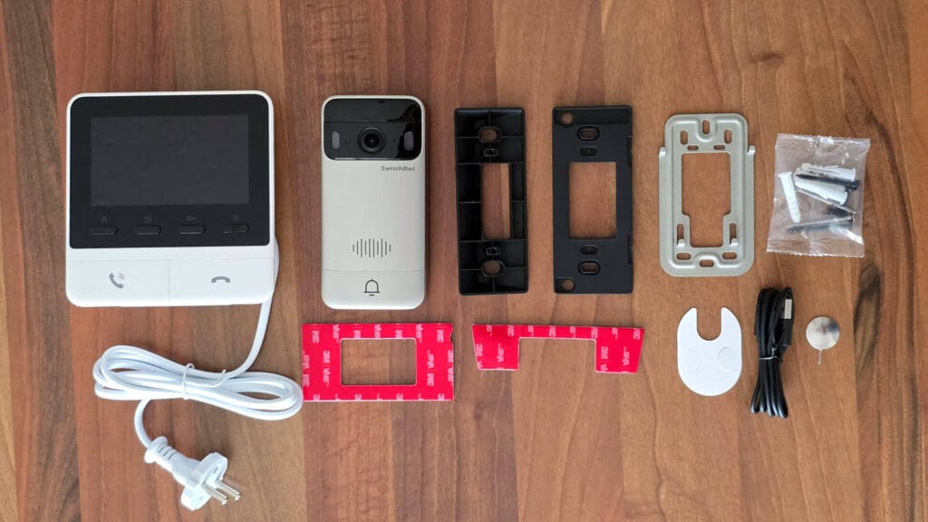 SwitchBot Video Doorbell Review SmartHomeScene Package Contents