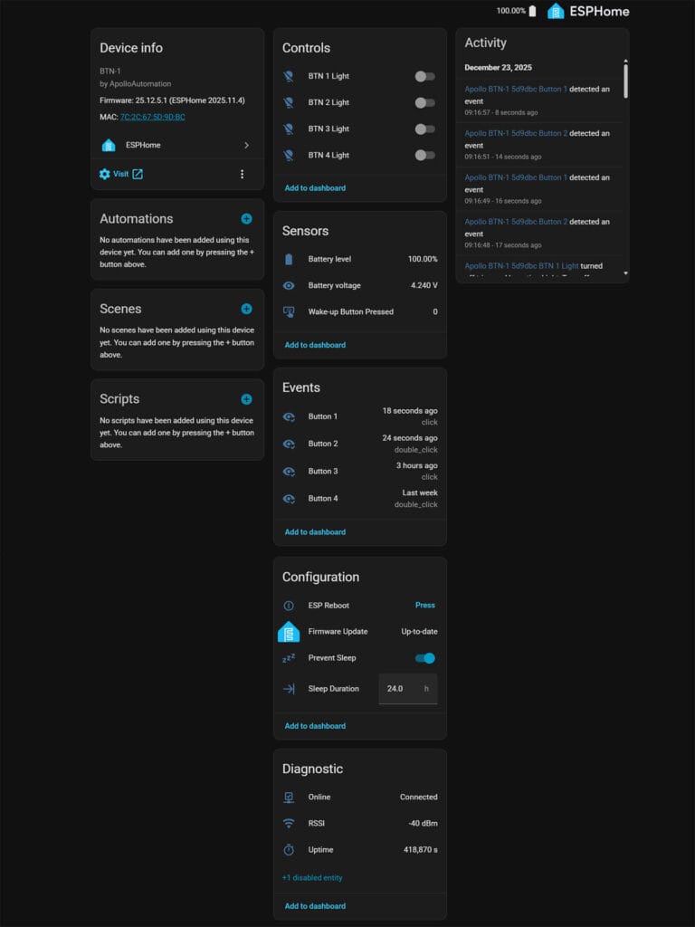 Apollo Automation BTN-1 Macro Deck Review: Added to Home Assistant