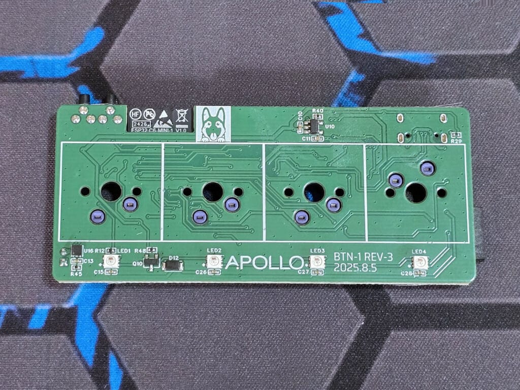 Apollo Automation BTN-1 Macro Deck Review: PCB Top