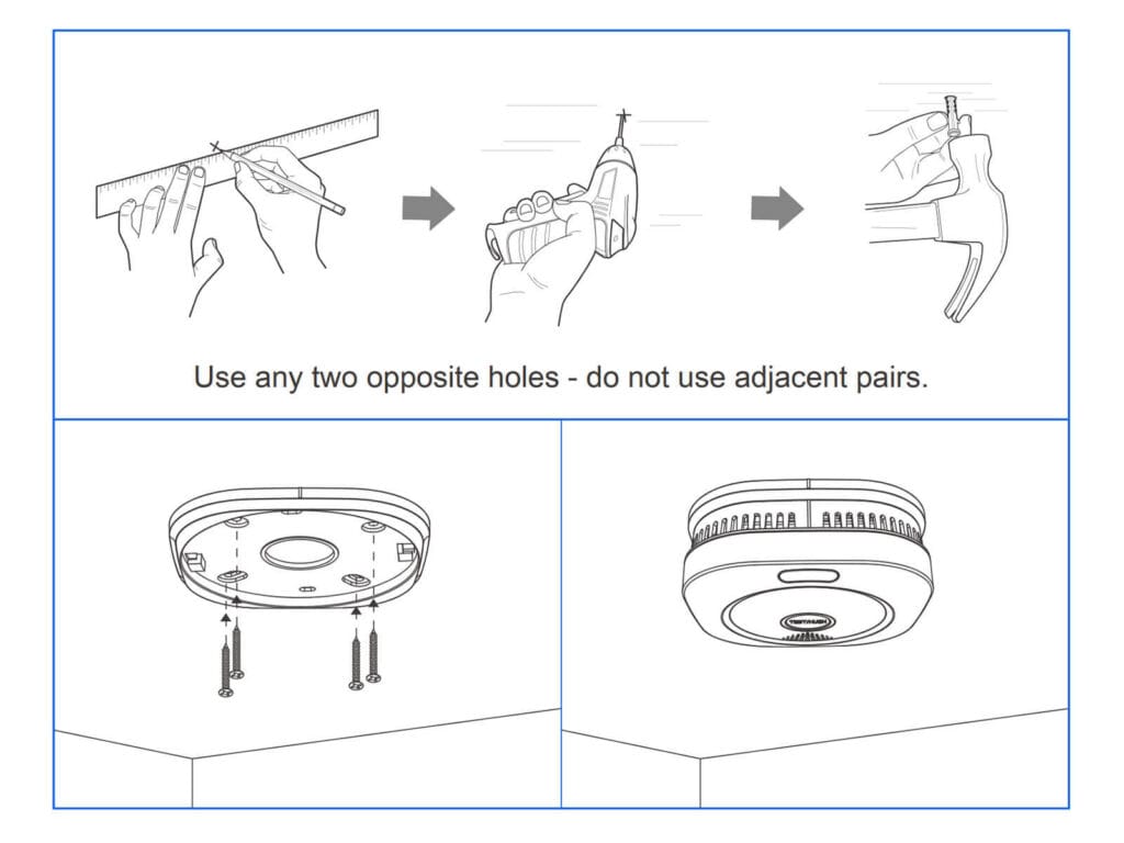 Sensereo MS-1 Matter-over-Thread Smoke Alarm Review by SmartHomeScene: Installation