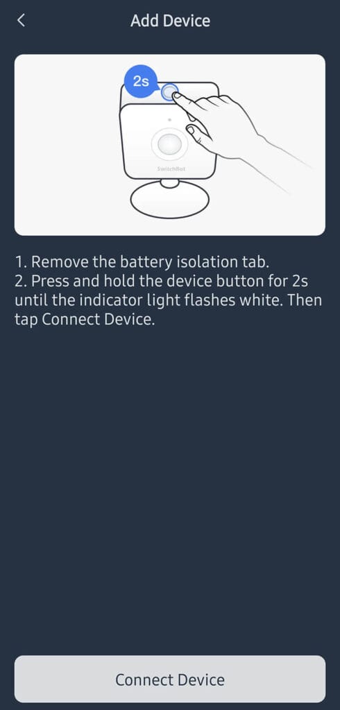 SwitchBot Presence Sensor Review: Added to App 1