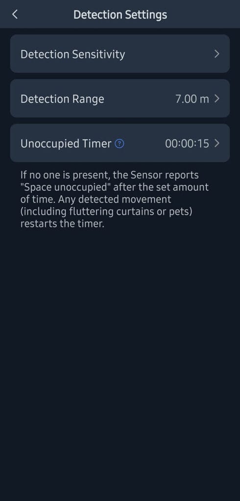 SwitchBot Presence Sensor Review: App Configuration 1
