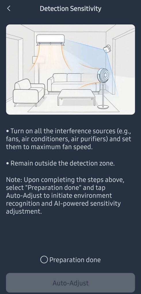 SwitchBot Presence Sensor Review: App Configuration 1