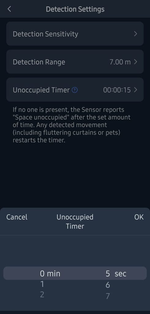 SwitchBot Presence Sensor Review: App Configuration 1