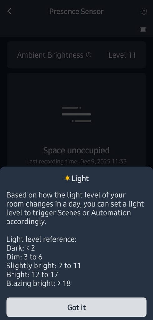 SwitchBot Presence Sensor Review: App Configuration 1