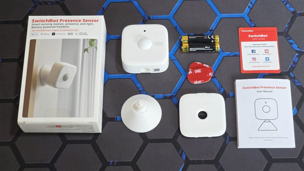 SwitchBot Presence Sensor Review Package Contents