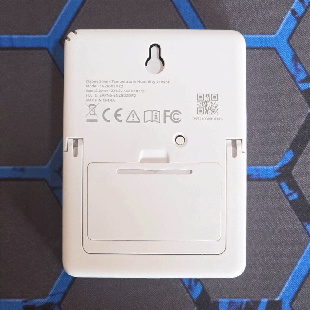 Sonoff AirGuard TH Temperature and Humidity Sensor Back View