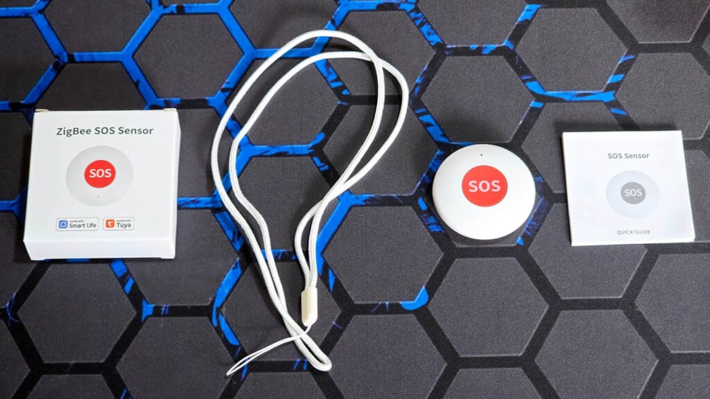 Tuya Zigbee SOS Smart Button Review Package Contents