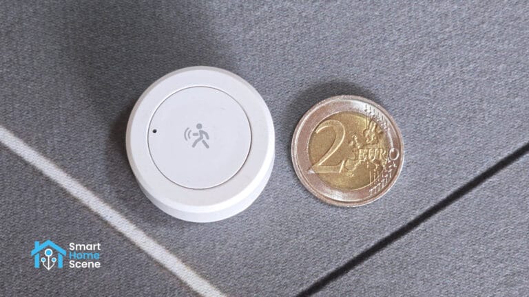 Tuya Zigbee Presence Sensor ZG-204ZP Next to 2EUR Coin